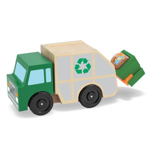 Wooden Garbage Truck + FREE Melissa & Doug Scratch Art Mini-Pad Bundle [45490]