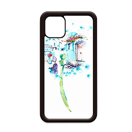 Dandelion Cabin Table Vase Watercolor Painting for iPhone 12 Pro Max Cover for Apple Mini Mobile Case Shell