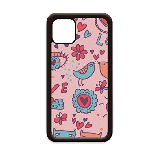 Lovers Flower Plant Paint for iPhone 12 Pro Max Cover for Apple Mini Mobile Case Shell