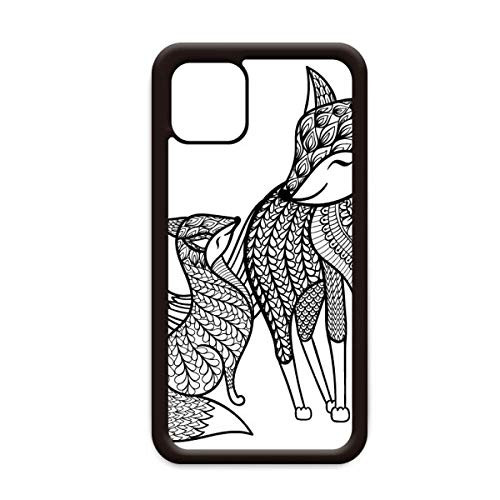 Paint Fox Friend Company for iPhone 12 Pro Max Cover for Apple Mini Mobile Case Shell