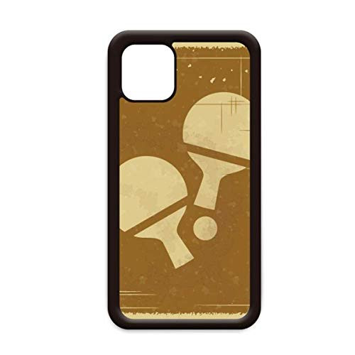 Table Tennis Sport Illustration Pattern for iPhone 12 Pro Max Cover for Apple Mini Mobile Case Shell