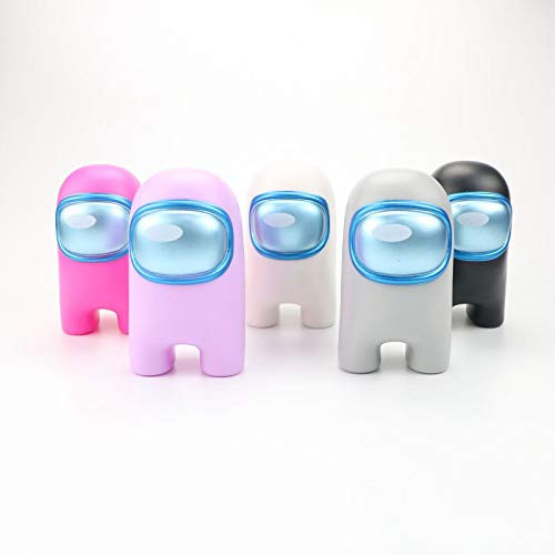 Among Us 5pcs PVC Toy Game-Among Us Hand-Made Games Toys Vinyl Dolls-3D Vinyl Doll-Perfect Table Decoration? Plastic Soft Doll ?Space Werewolf Kill 4"-2-