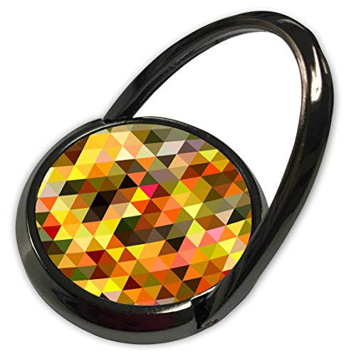 3dRose Lens Art by Florene - Geometric Xtra Bright - Image of Triangle Checks in Fall Colors - Phone Ring -phr-324425-1-