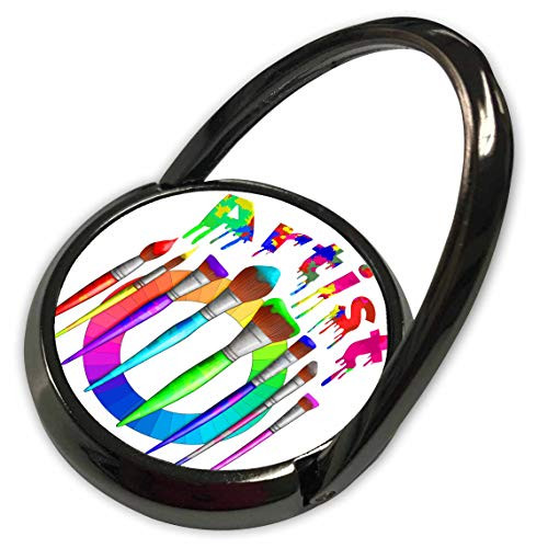 3dRose Artist Design of Paint Brushes Loaded with Paint and a Color. - Phone Rings -phr-326251-1-