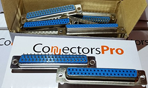 PC Accessories - Connectors Pro 10-Pack 180 Degree Dip Straight PC Board Mount D-Sub 37P Connector- DB37 Female PCB 10-PACK