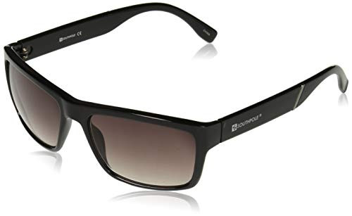 Southpole 5023SP Vintage Rectangular UV Protective Sunglasses - Wear All-Year - A Gift of Youth- 65 mm- Black