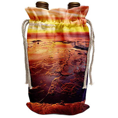 3dRose Danita Delimont - Sunsets - USA- California- San Diego- Sunset Cliffs tide pools at Sunset. - Wine Bag -wbg-205467-1- 3dRose Danita Delimont - Sunsets - USA- California- San Diego- Sunset Cliffs tide pools at Sunset. - Wine Bag -wbg-205467-1-
