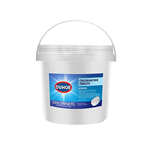 Chlorine Pool Tablets- Chlorinating Tablets for Pools with Capacity of Over 5-000 Gallons-0.24 lb- Swimming Pool Water Testing Tool -300pcs-