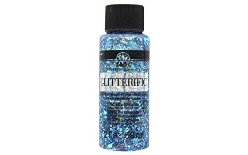 Plaid:Craft FolkArt Glitterific Glitter Paint 2oz-Neon Berry