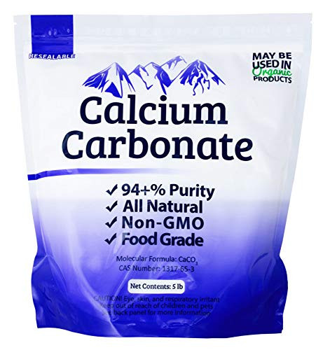 Duda Energy FGcc5f Food Grade 97 Plus  percent Calcium Carbonate from Ground Limestone- 5 lb.