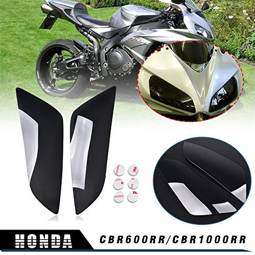 LJBusRoll CBR 600RR CBR 1000RR Dark Smoke Headlamp Headlight Lens Cover Shield Protection for Honda CBR600RR 2003-2006- CBR1000RR 2004-2007
