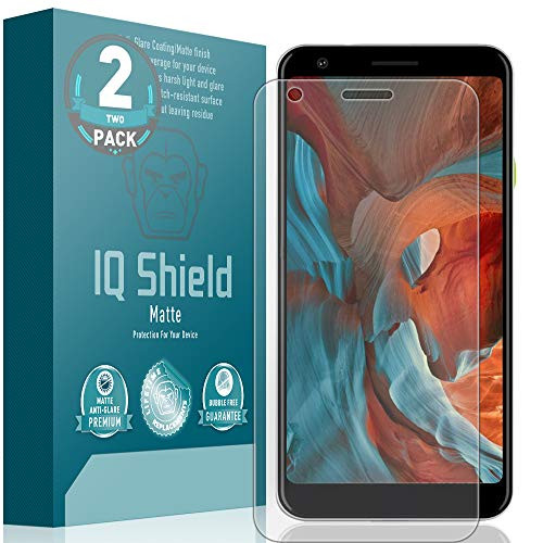 IQ Shield Matte Screen Protector Compatible with Google Pixel 3a XL 6 inch -2-Pack- Anti-Glare Anti-Bubble Film