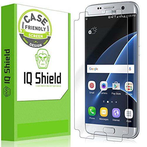 IQ Shield Screen Protector Compatible with Samsung Galaxy S7 Edge -Case Friendly- LiquidSkin Anti-Bubble Clear Film