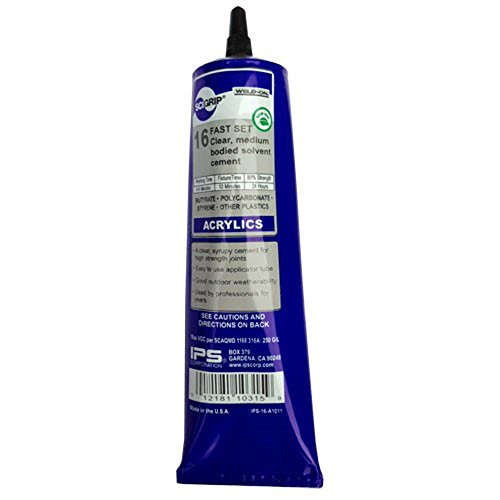 IPS Weld-On 16 Acrylic Plastic Cement- 5 oz Tube