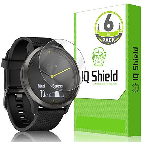 IQ Shield Screen Protector Compatible with Garmin Vivomove HR -6-Pack- LiquidSkin Anti-Bubble Clear Film