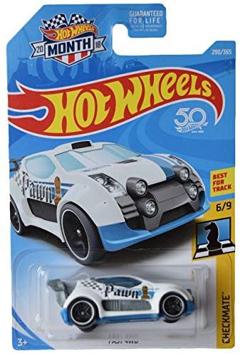 DieCast Hotwheels Fast 4WD 290/365 -White- 2018 Month Card-- Checkmate Series