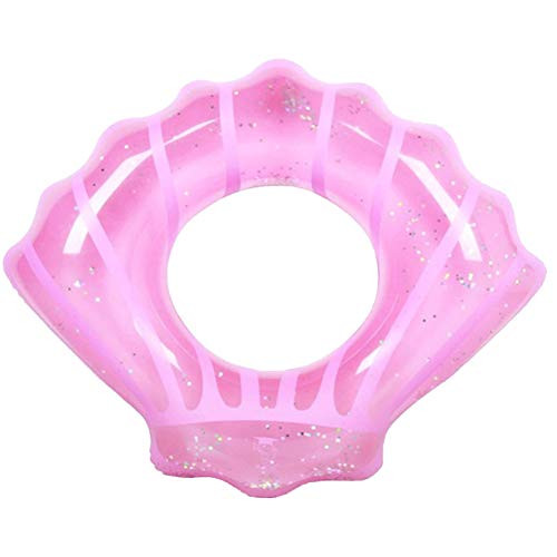 dumamaoyi Swimming Ring PVC Shell Shaped Pool Float Inflatable Swim Ring for Adult Thicken Float Lifebuoy Pool Summer Beach Party Decoration Pink