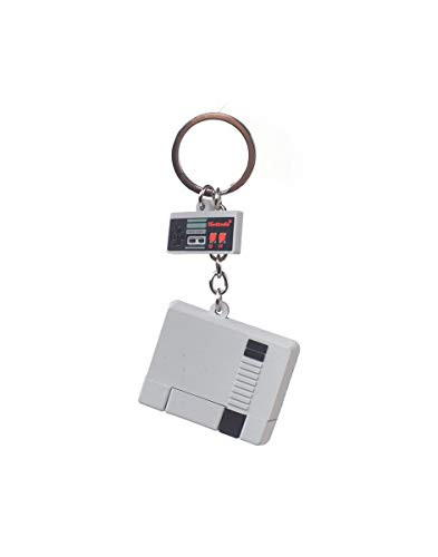 NINTENDO NES 3D Console  and  Controller Rubber Keychain