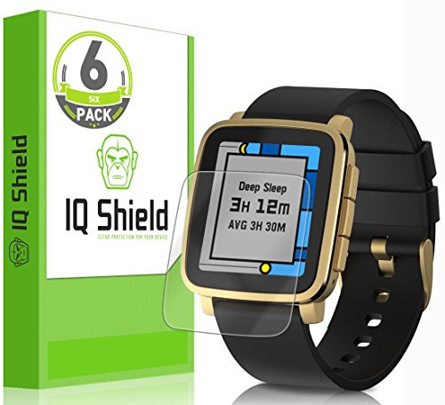 IQ Shield Screen Protector Compatible with Pebble Time 2 LiquidSkin Anti-Bubble Clear Film