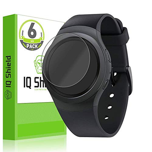 IQ Shield Screen Protector Compatible with Samsung Gear S2 -52mm--4G- AT and T- T-Mobile--6-Pack- LiquidSkin Anti-Bubble Clear Film