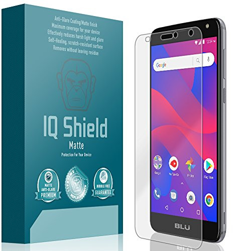 IQ Shield Matte Screen Protector Compatible with BLU C6 Anti-Glare Anti-Bubble Film