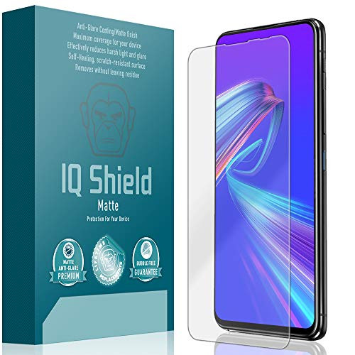 IQ Shield Matte Screen Protector Compatible with Asus ZenFone 6 -ZS630KL- Anti-Glare Anti-Bubble Film