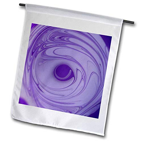 3dRose Stamp City - Abstract - Macro Photograph of Purple and White Paint Swirls in a Paint Palette. - 12 x 18 inch Garden Flag -fl-319083-1- 3dRose Stamp City - Abstract - Macro Photograph of Purple and White Paint Swirls in a Paint Palette. - 12 x 18 inch Garden Flag -fl-319083-1-