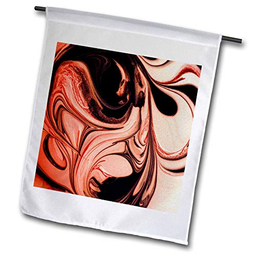 3dRose Stamp City - Abstract - Macro Photograph of Paint Swirls in Shades of red and Black. - 12 x 18 inch Garden Flag -fl-319119-1- 3dRose Stamp City - Abstract - Macro Photograph of Paint Swirls in Shades of red and Black. - 12 x 18 inch Garden Flag -fl-319119-1-