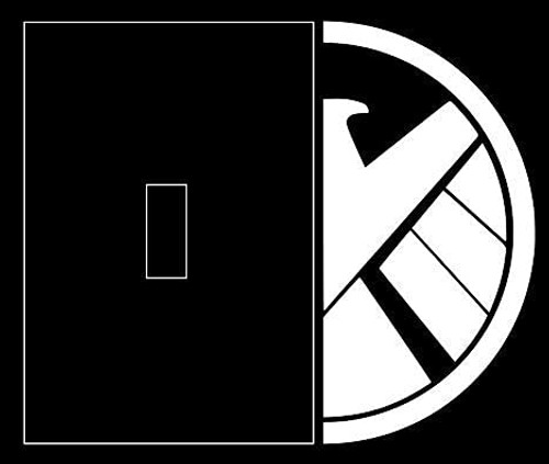 VDC - -White- Avengers Marvel Agent Shield Light Switch Vinyl Car/Laptop/Window/Wall Decal VDC - -White- Avengers Marvel Agent Shield Light Switch Vinyl Car/Laptop/Window/Wall Decal