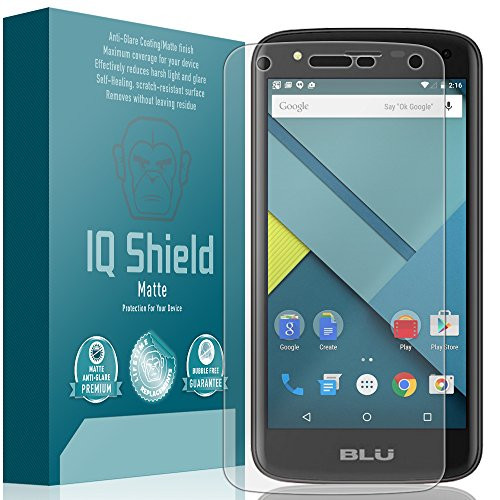 IQ Shield Matte Screen Protector Compatible with BLU C5 Anti-Glare Anti-Bubble Film
