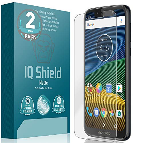 IQ Shield Matte Screen Protector Compatible with Motorola Moto G7 Play -2-Pack- Anti-Glare Anti-Bubble Film