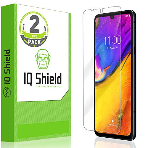 IQ Shield Screen Protector Compatible with LG G8X ThinQ -2-Pack- Anti-Bubble Clear Film