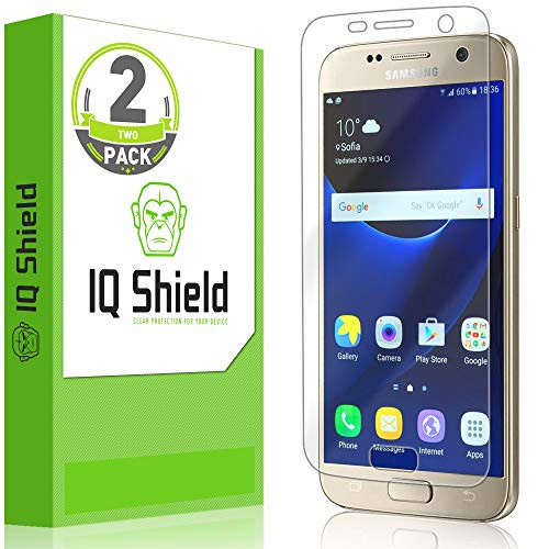 IQ Shield Screen Protector Compatible with Galaxy S7 -2-Pack- LiquidSkin Anti-Bubble Clear Film