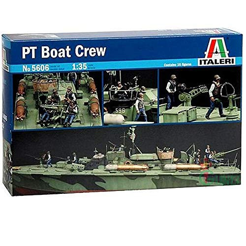 Italeri 5606 Patrol Torpedo PT Boat Crew Kit U.S. ELCO 80', 1:35 Scale Model Figure Kits