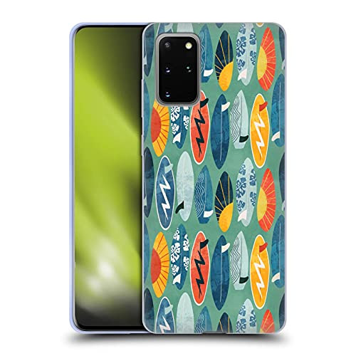 Head Case Designs Officially Licensed Lidiebug Beach Board Blue Patterns Soft Gel Case Compatible with Samsung Galaxy S20 Plus  / S20 Plus  5G