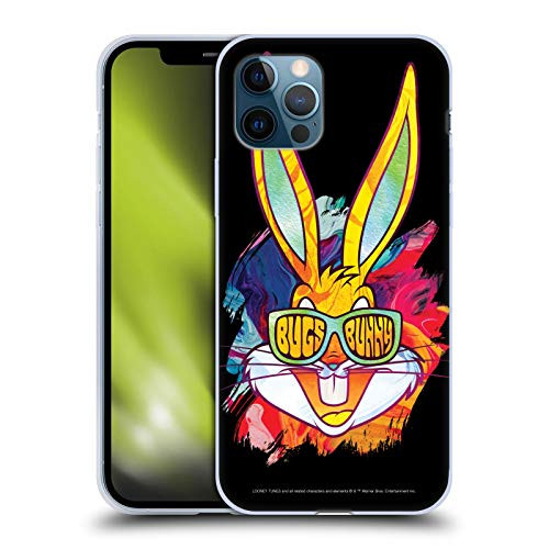 Head Case Designs Officially Licensed Looney Tunes Paint Bugs Bunny Soft Gel Case Compatible with Apple iPhone 12 / iPhone 12 Pro