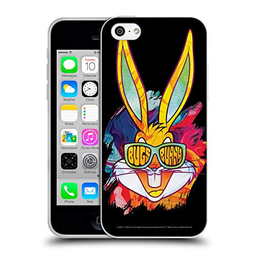 Head Case Designs Officially Licensed Looney Tunes Paint Bugs Bunny Soft Gel Case Compatible with Apple iPhone 5c