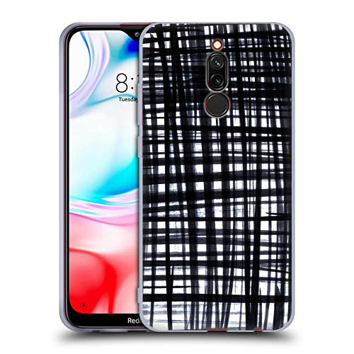 Head Case Designs Officially Licensed Caitlin Workman Brushed Check Patterns Soft Gel Case Compatible with Xiaomi Redmi 8