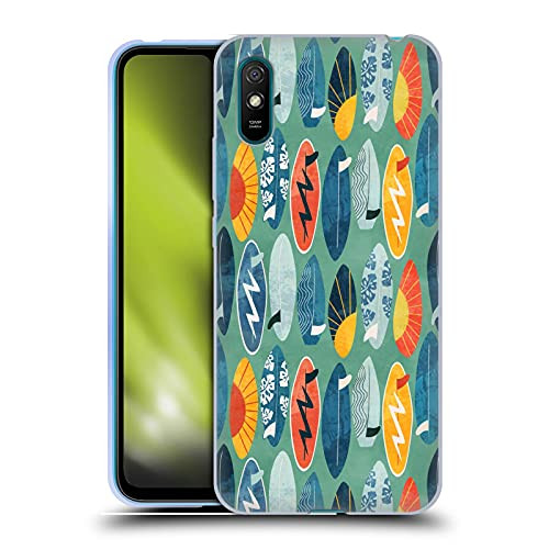 Head Case Designs Officially Licensed Lidiebug Beach Board Blue Patterns Soft Gel Case Compatible with Xiaomi Redmi 9A / Redmi 9AT