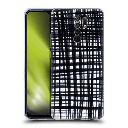 Head Case Designs Officially Licensed Caitlin Workman Brushed Check Patterns Soft Gel Case Compatible with Xiaomi Redmi 9