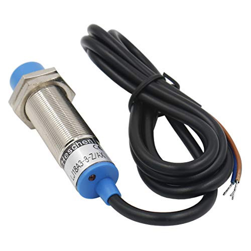 Heschen M18 Inductive Proximity Sensor Switch Non-Shield Type LJ18A3-8-Z/AX Detector 8mm 10-30VDC 200mA NPN Normally Closed-NC- 3 Wire