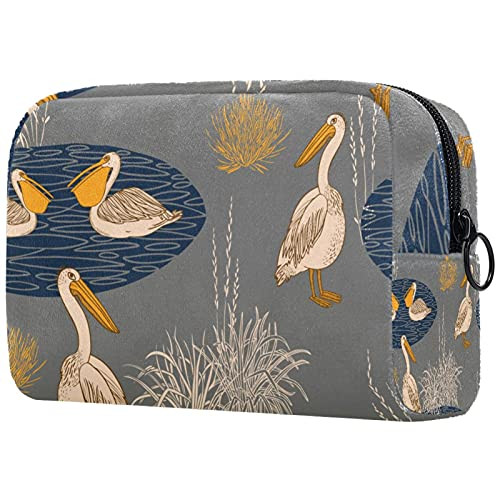Women Makeup Bag-Cosmetic Storage Bag vintage duck pool for Travel-Cosmetics Organizer Women Makeup Bag-Cosmetic Storage Bag vintage duck pool for Travel-Cosmetics Organizer