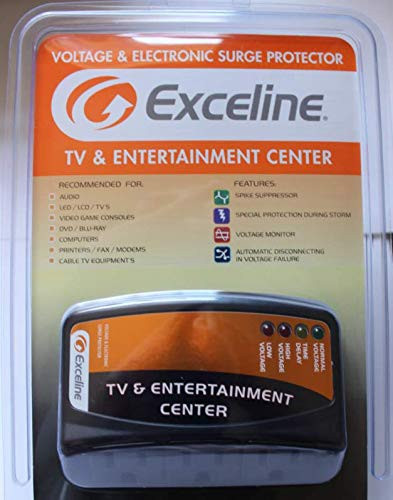 3-Outlet Electronic Surge Protector for Tv's, Audio Equipment, Video Games, Computers, Printers