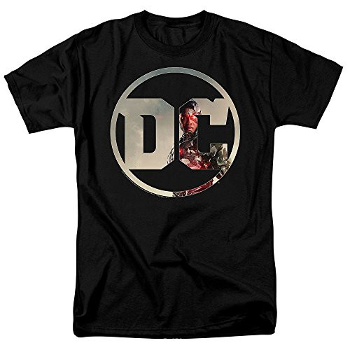Justice League Movie Cyborg DC Comics Logo T Shirt  and  Stickers -Medium- Black