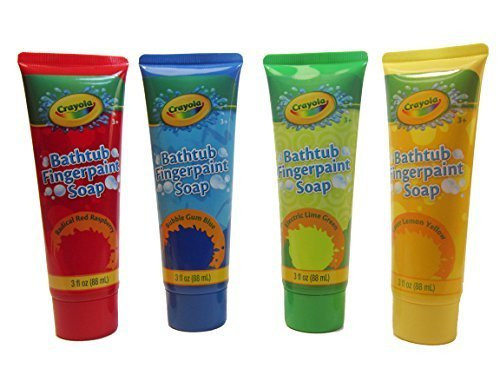 Crayola Fingerpaint Bathtub Soap Assorted Colors - four -4- 3 Fl Oz Tubes Crayola Fingerpaint Bathtub Soap Assorted Colors - four -4- 3 Fl Oz Tubes