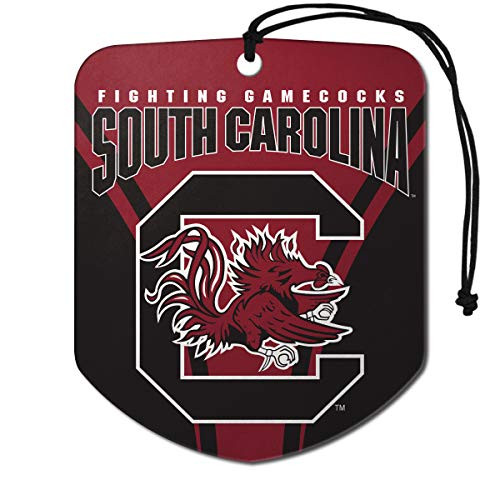 FANMATS NCAA South Carolina Fighting Gamecocks Air Fresheners2 Pack Shield Design Air Fresheners- Team Colors- One Size