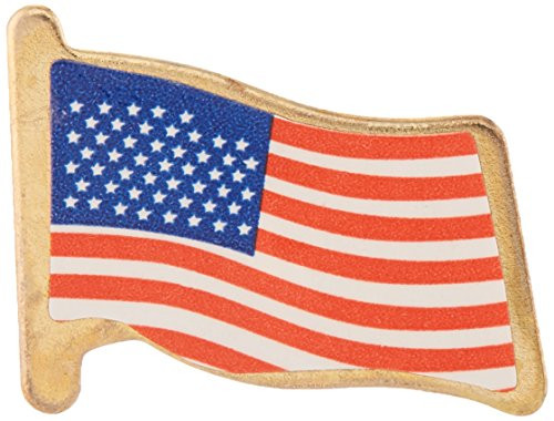 Fun Express - USA Flag Clutch Pins (6dz) for Fourth of July - Jewelry - Pins - Novelty Pins - Fourth of July - 72 Pieces