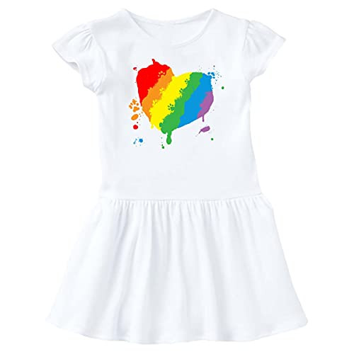 inktastic Pride Finger Paint Cat Paw Print Infant Dress 12 Months White 3f673