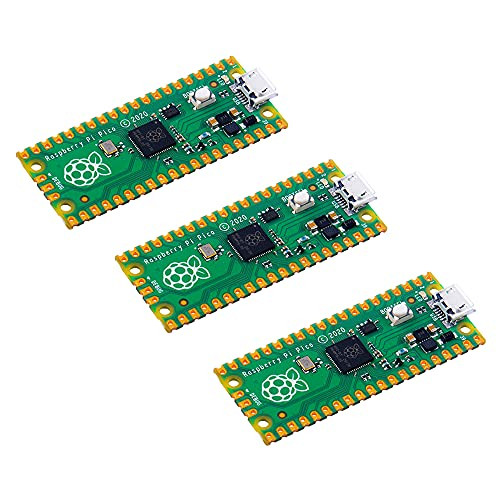 GeeekPi Raspberry Pi Pico Flexible Microcontroller Mini Development Board-Based on The Raspberry Pi RP2040-Dual-Core ARM Cortex M0 Plus  Processor-Running up to 133 MHz- Support C/C Plus  Plus  / Python-3 Pack-