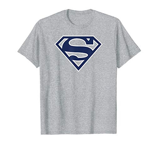 Superman Navy  and  White Shield T Shirt
